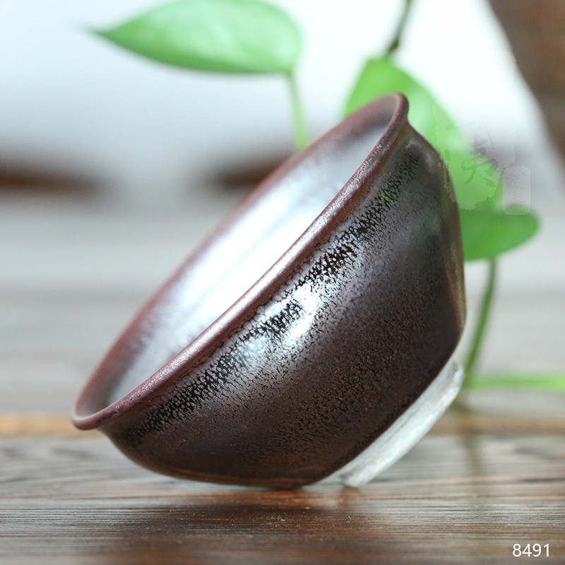 建盏大师孙建兴，银毫木叶盏