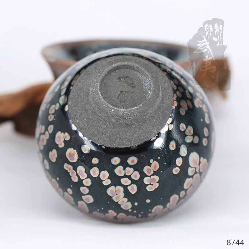 建盏大师饶飞雄，赖敏惺，敛口彩金