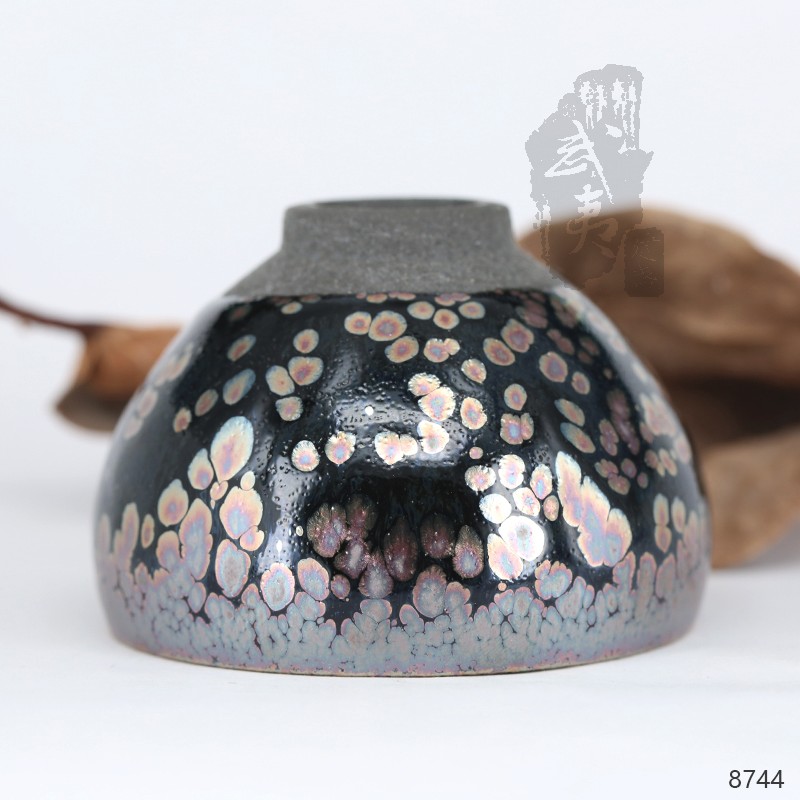 建盏大师饶飞雄，赖敏惺，敛口彩金