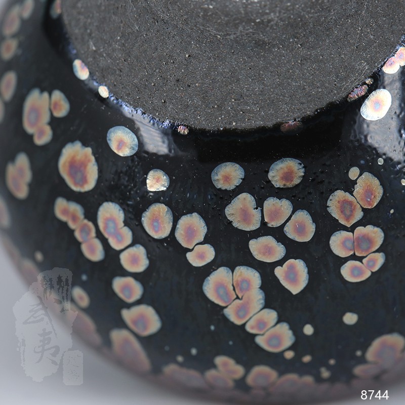 建盏大师饶飞雄，赖敏惺，敛口彩金