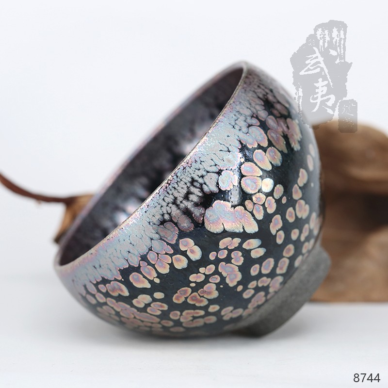 建盏大师饶飞雄，赖敏惺，敛口彩金