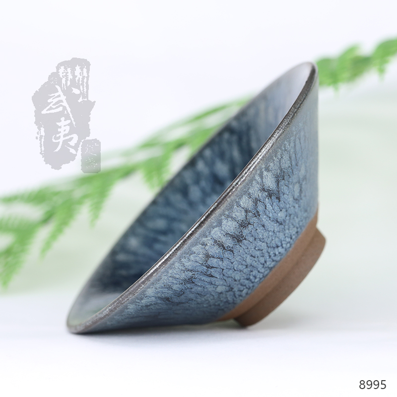 建盏大师蔡龙，撇口百花盏