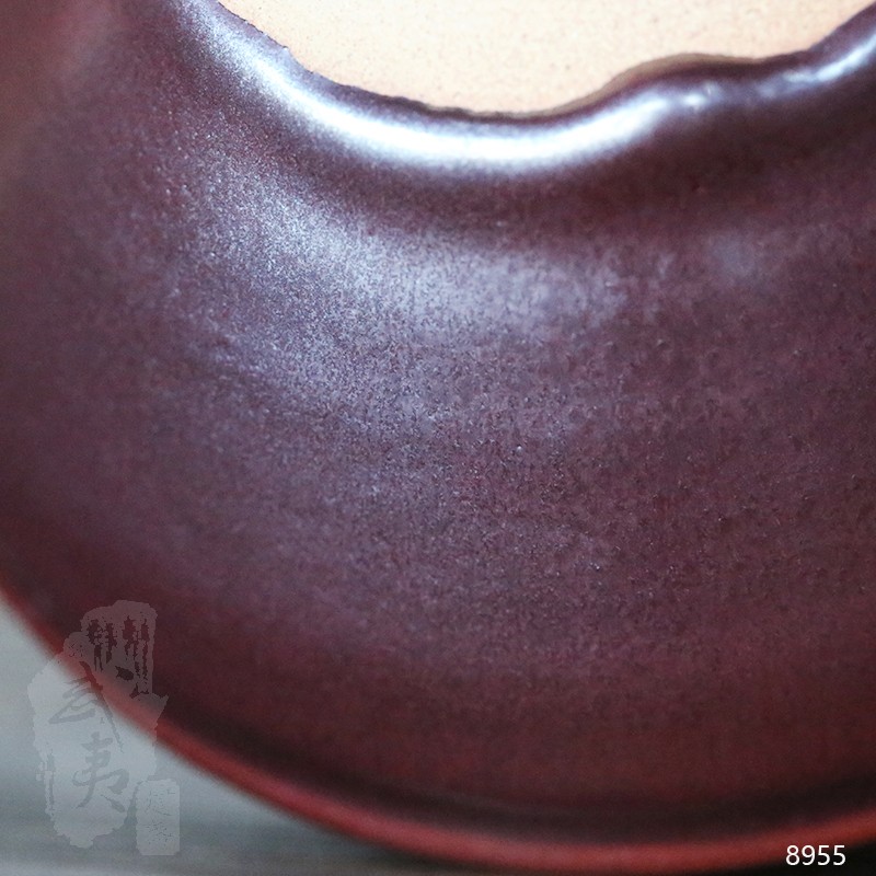 建盏大师孙建兴，柿红木叶碗