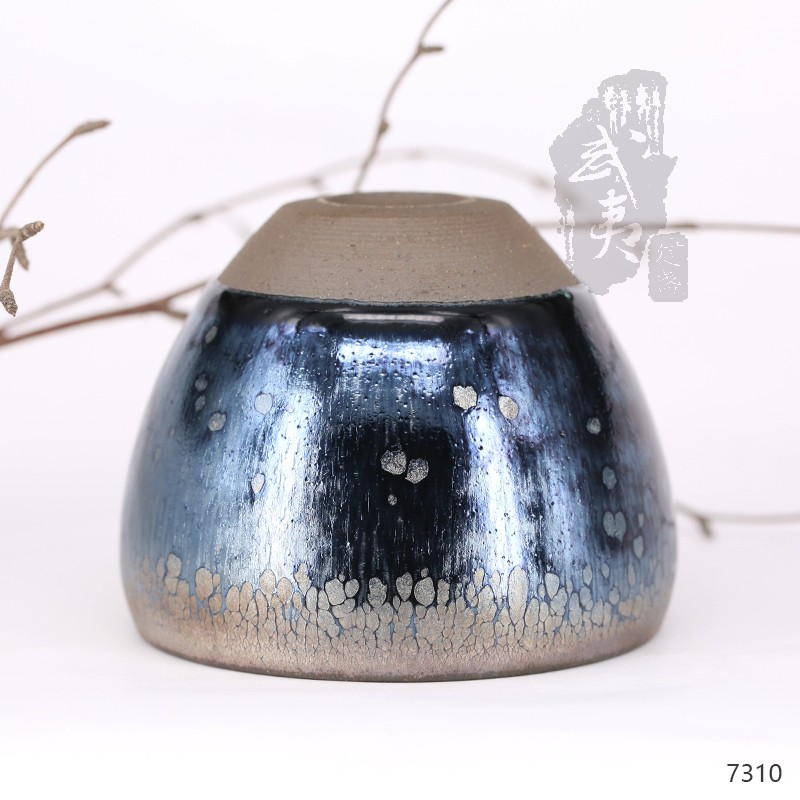 建盏大师阙梅娇，闻香杯油滴