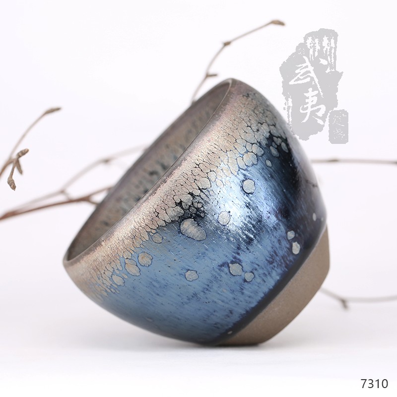 建盏大师阙梅娇，闻香杯油滴