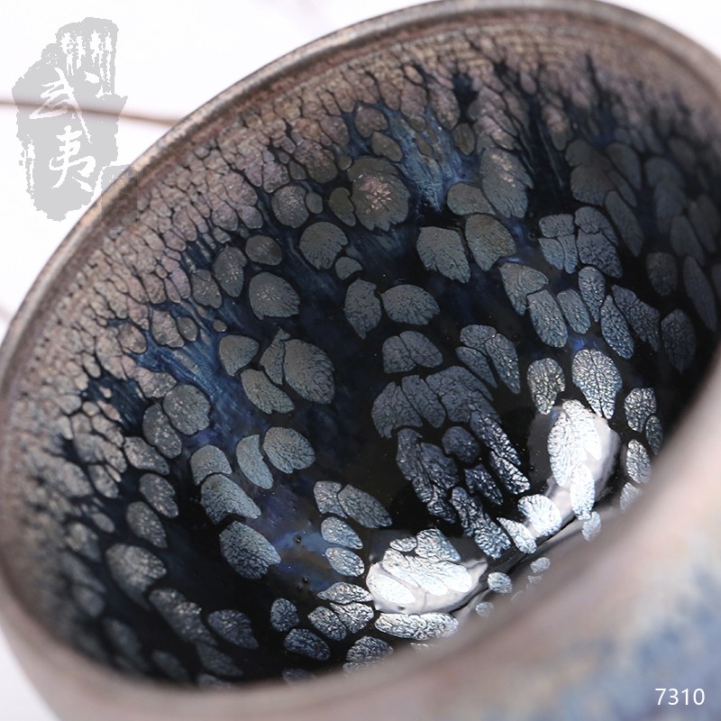 建盏大师阙梅娇，闻香杯油滴