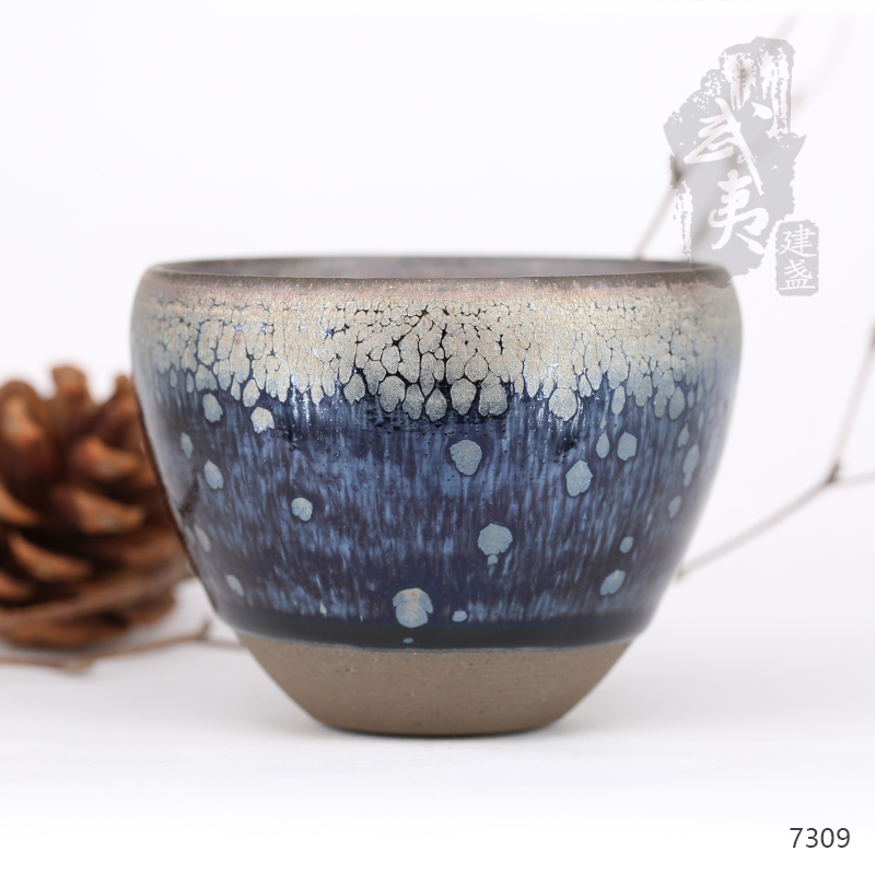 建盏大师阙梅娇，闻香杯油滴