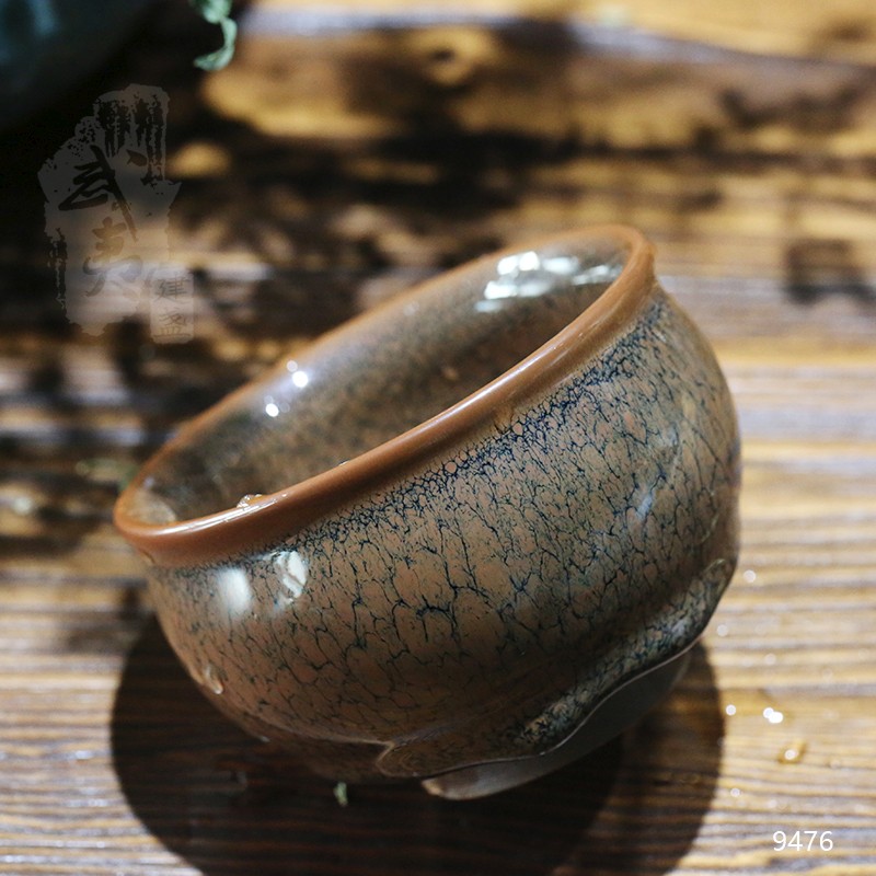 建盏大师陈大鹏，束口香炉黄鹧鸪