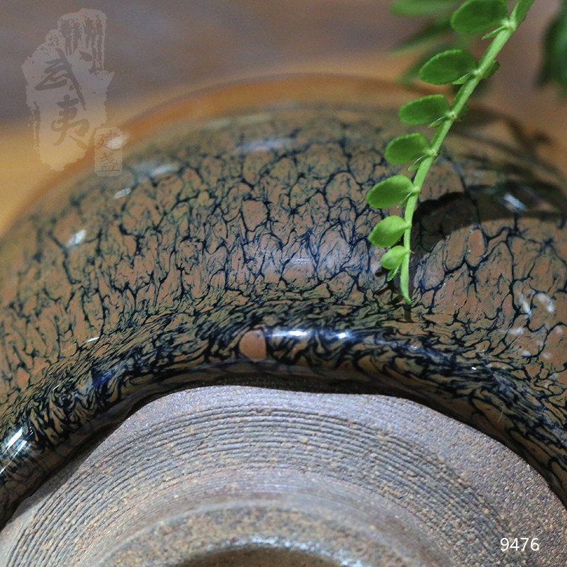 建盏大师陈大鹏，束口香炉黄鹧鸪