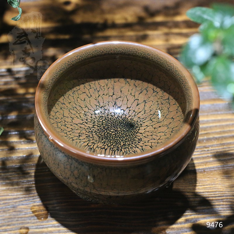 建盏大师陈大鹏，束口香炉黄鹧鸪