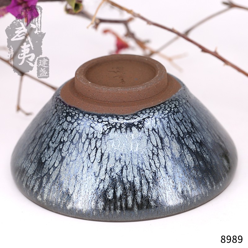  建盏大师蔡龙，敛口百花盏