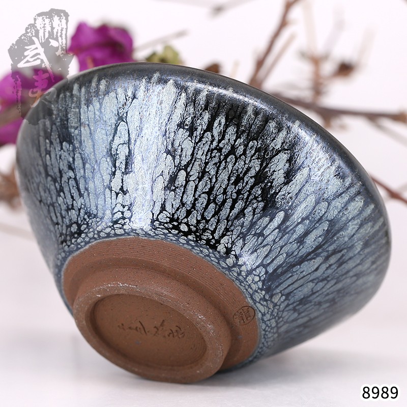  建盏大师蔡龙，敛口百花盏