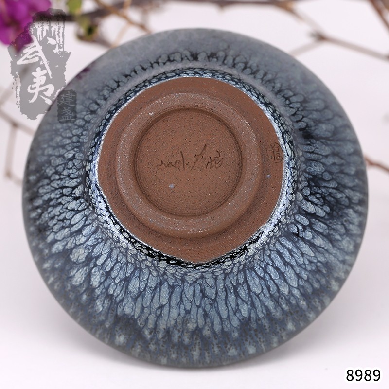  建盏大师蔡龙，敛口百花盏