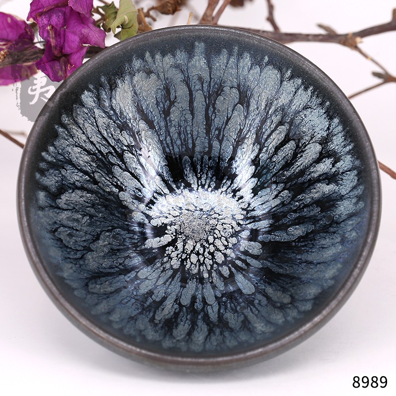  建盏大师蔡龙，敛口百花盏