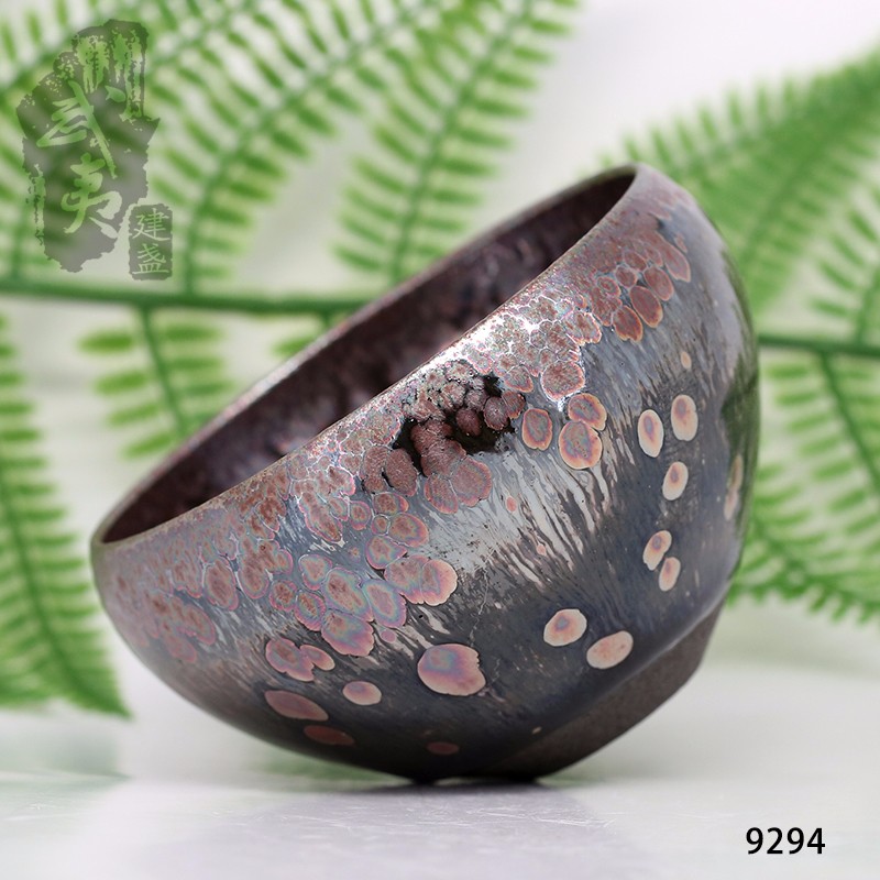 建盏大师饶飞雄，赖敏惺，敛口彩金