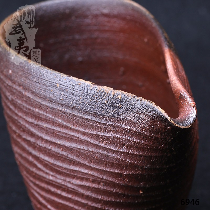 日本柴烧大师木户贞昭，公道杯