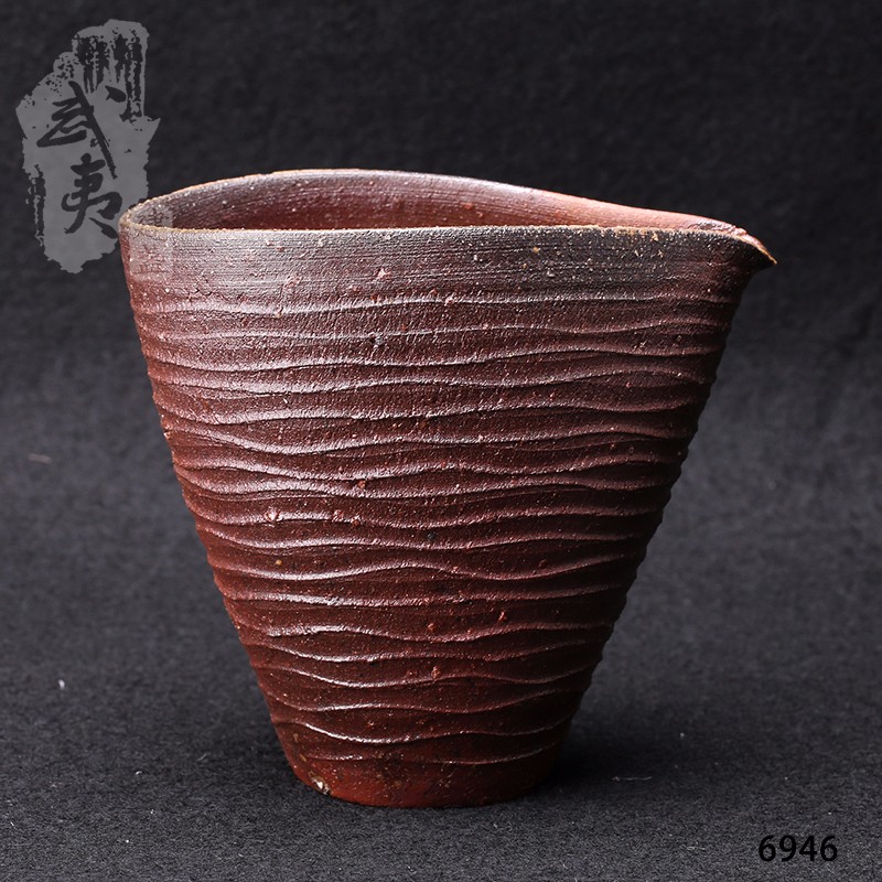 日本柴烧大师木户贞昭，公道杯