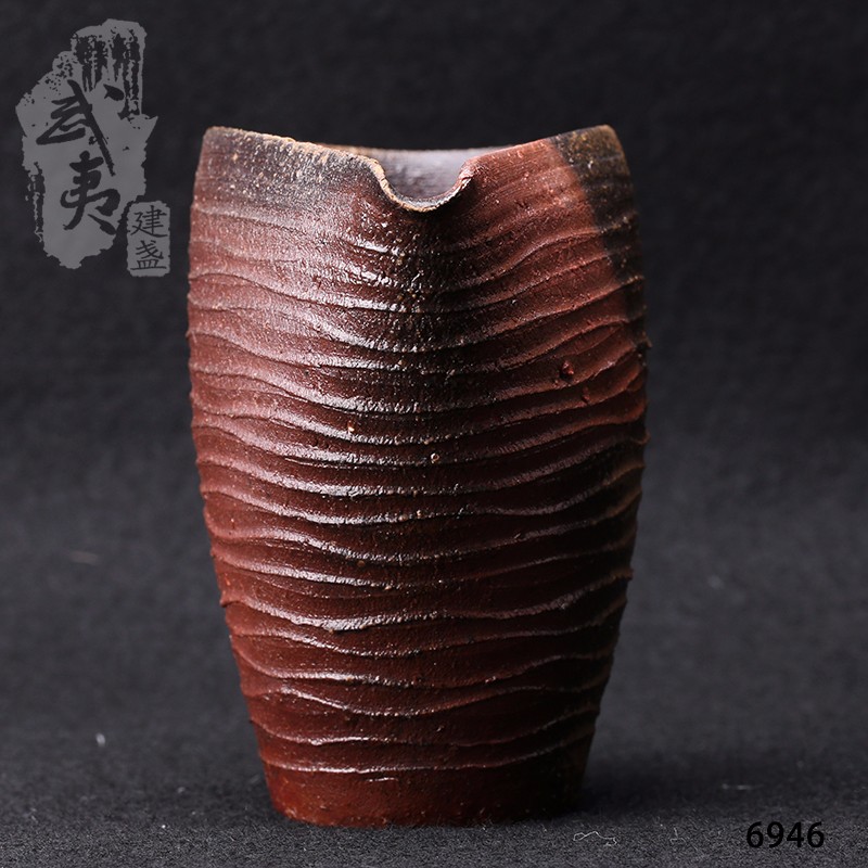 日本柴烧大师木户贞昭，公道杯