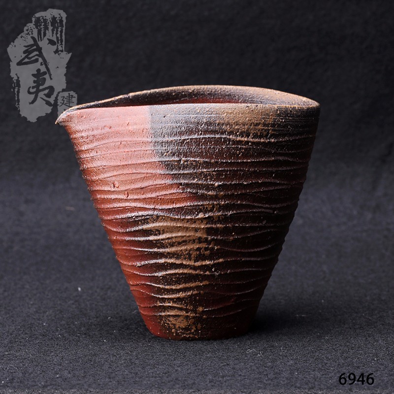 日本柴烧大师木户贞昭，公道杯