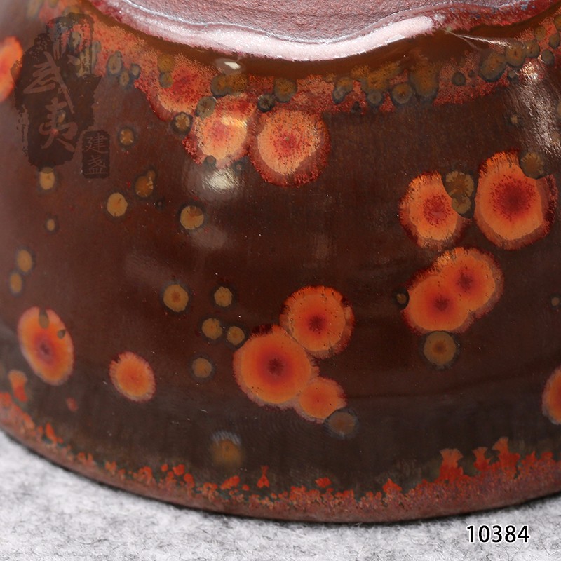 建盏大师蔡炳盛，束口火凤凰