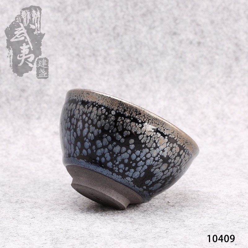 建盏大师蔡炳盛，束口油滴