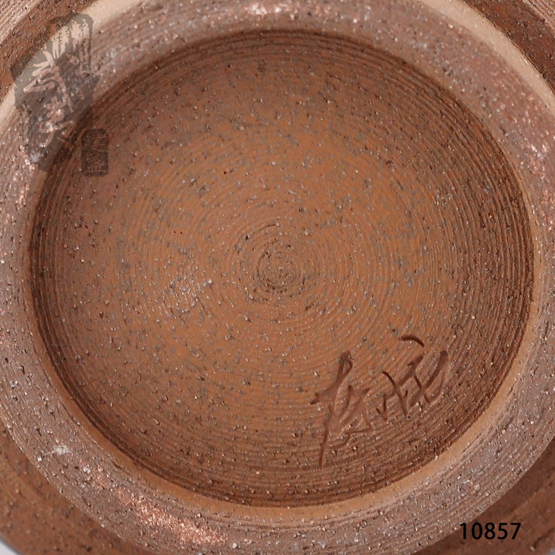 建盏大师蔡龙，竹节百花盏