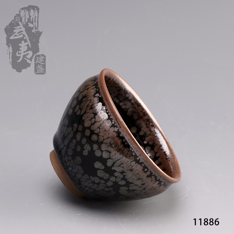 建盏大师杨敏，束口鹧鸪斑