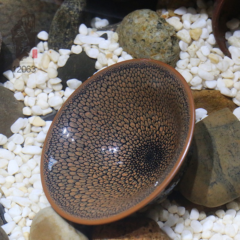 建盏大师陈大鹏撇口黄鹧鸪