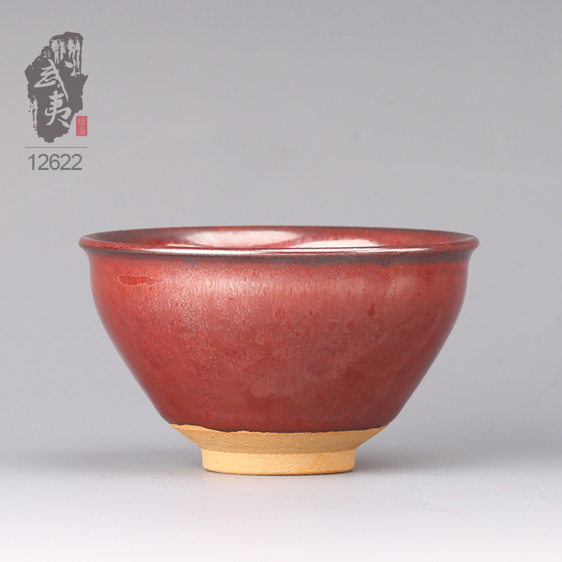 建盏大师孙莉，柿红盏