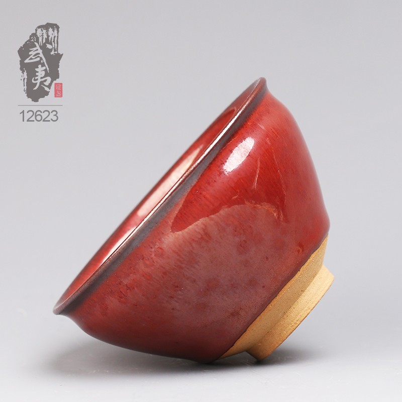 建盏大师孙莉，柿红盏