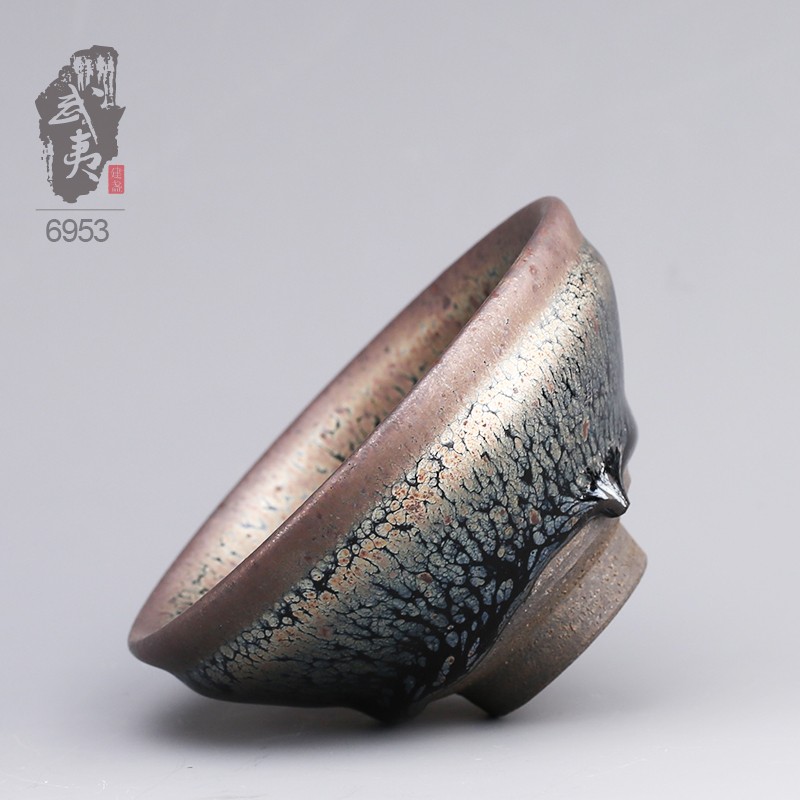 建盏大师李达，鹧鸪斑茶盏