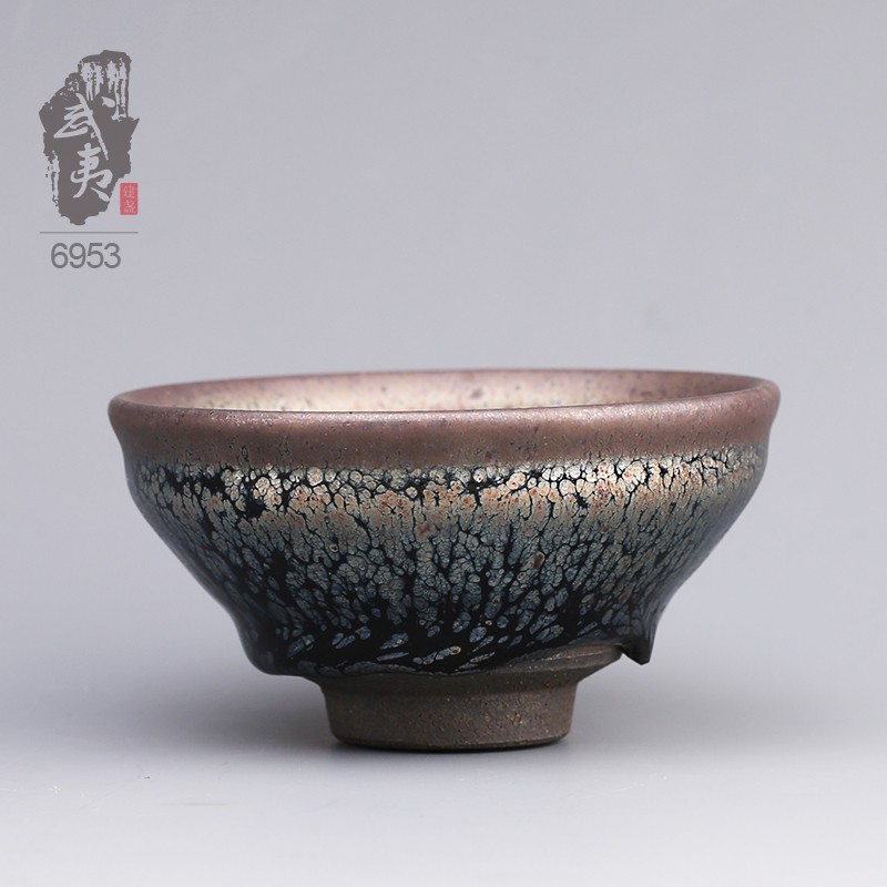 建盏大师李达，鹧鸪斑茶盏