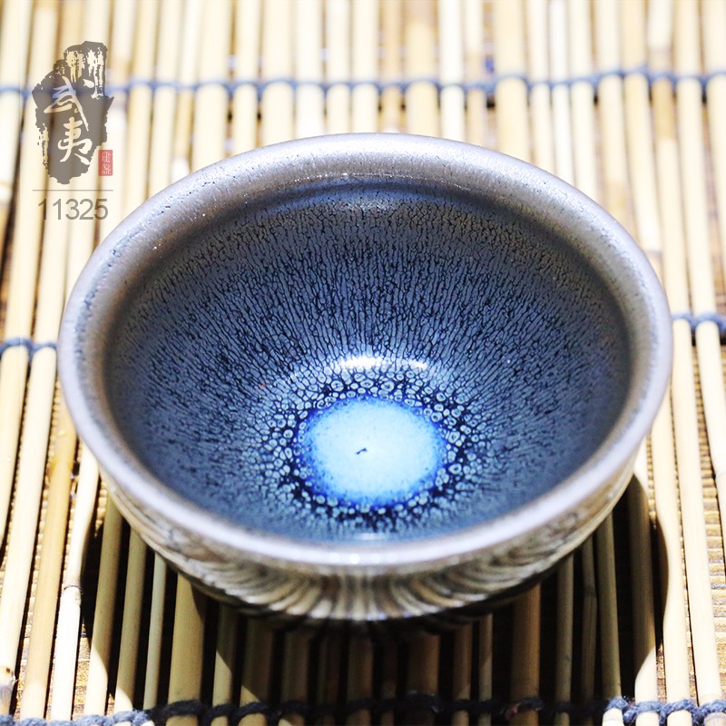 建盏大师孙莉，兔毫盏