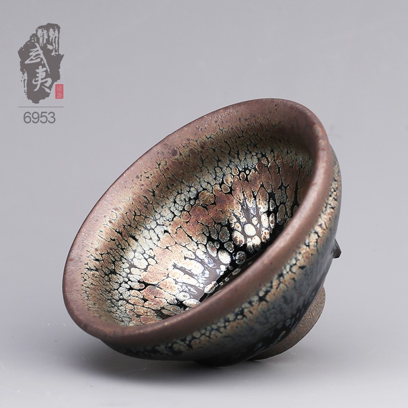 建盏大师李达，鹧鸪斑茶盏