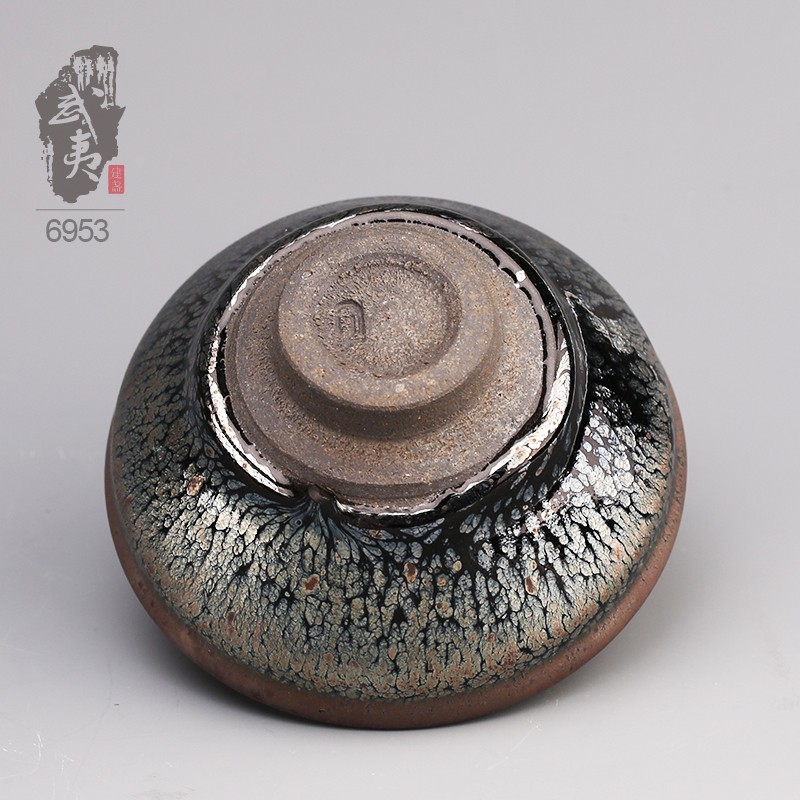 建盏大师李达，鹧鸪斑茶盏