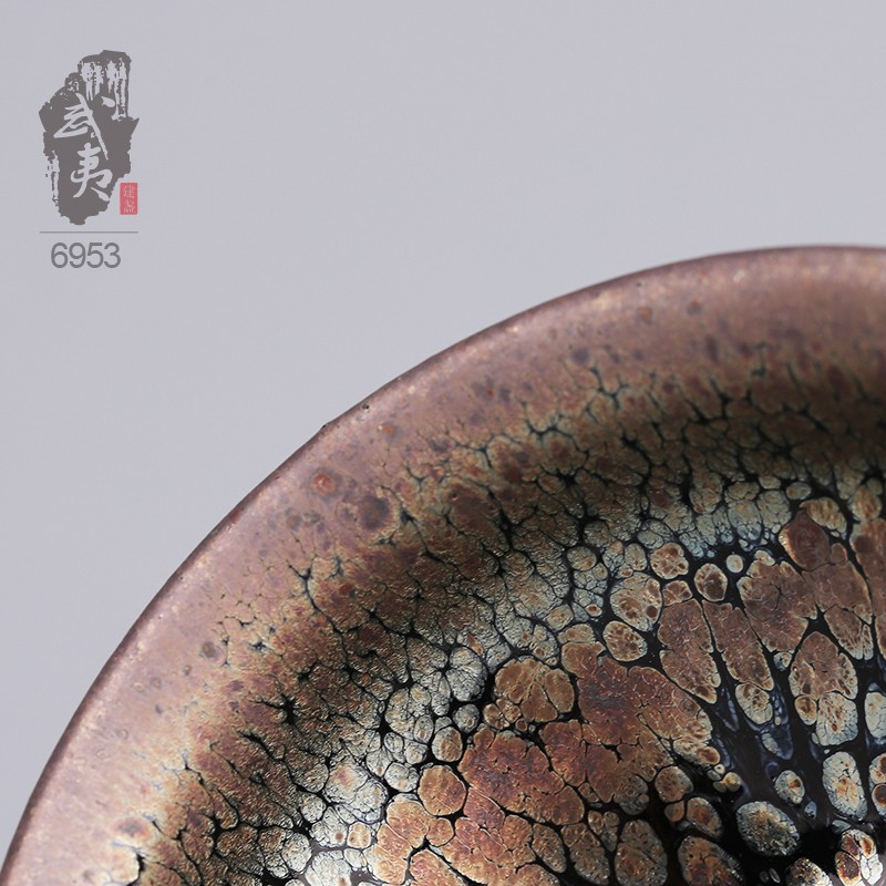 建盏大师李达，鹧鸪斑茶盏