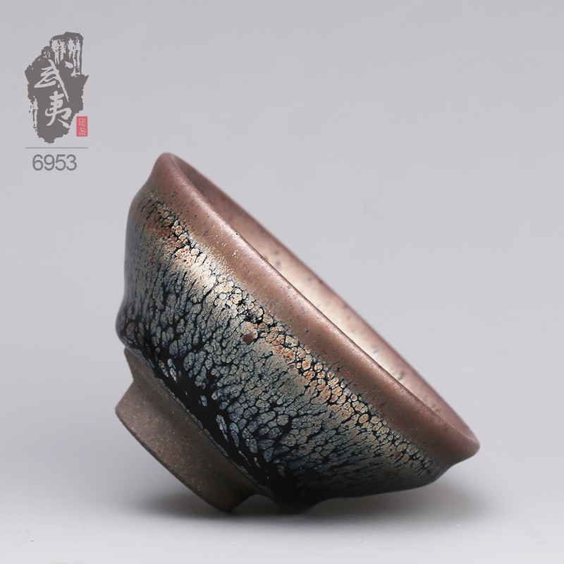 建盏大师李达，鹧鸪斑茶盏