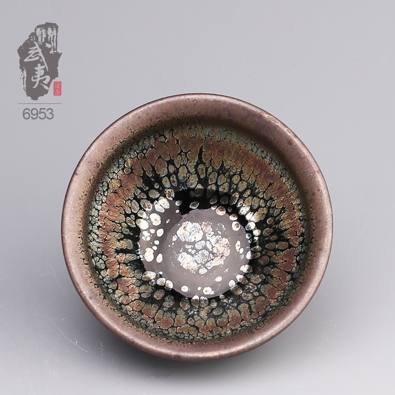 建盏大师李达，鹧鸪斑茶盏