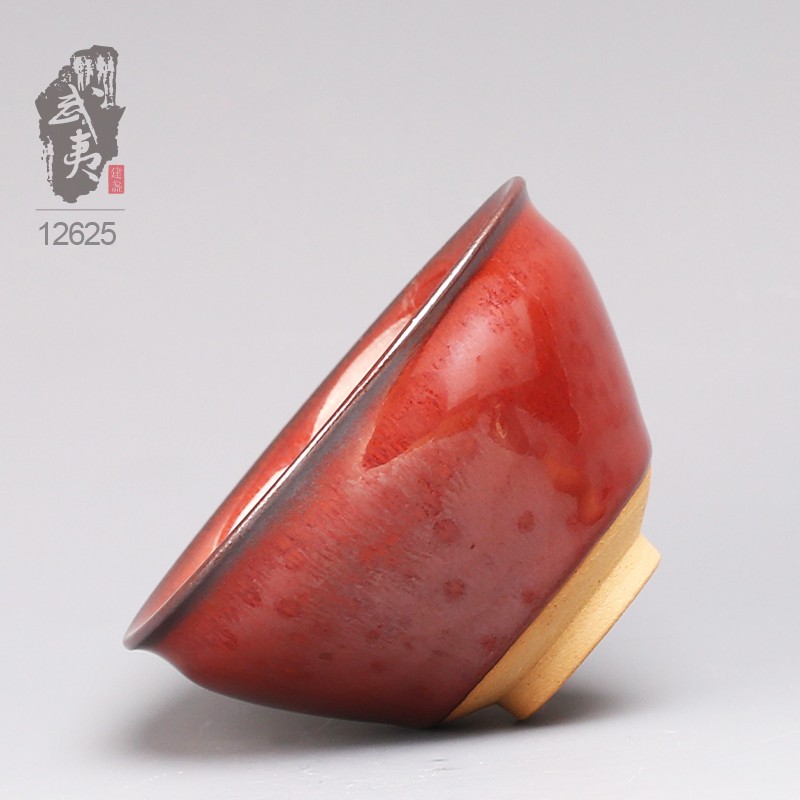 建盏大师孙莉，柿红盏