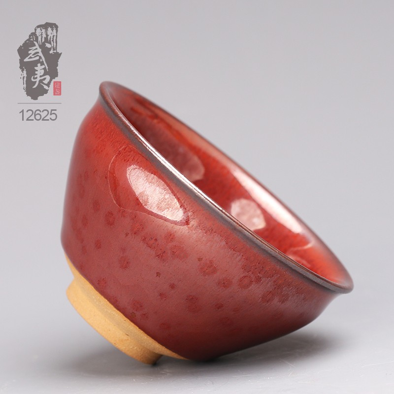 建盏大师孙莉，柿红盏