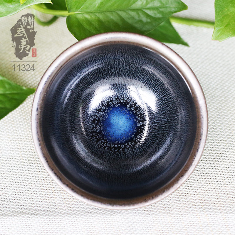 建盏大师孙莉，兔毫盏