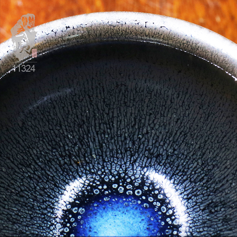 建盏大师孙莉，兔毫盏