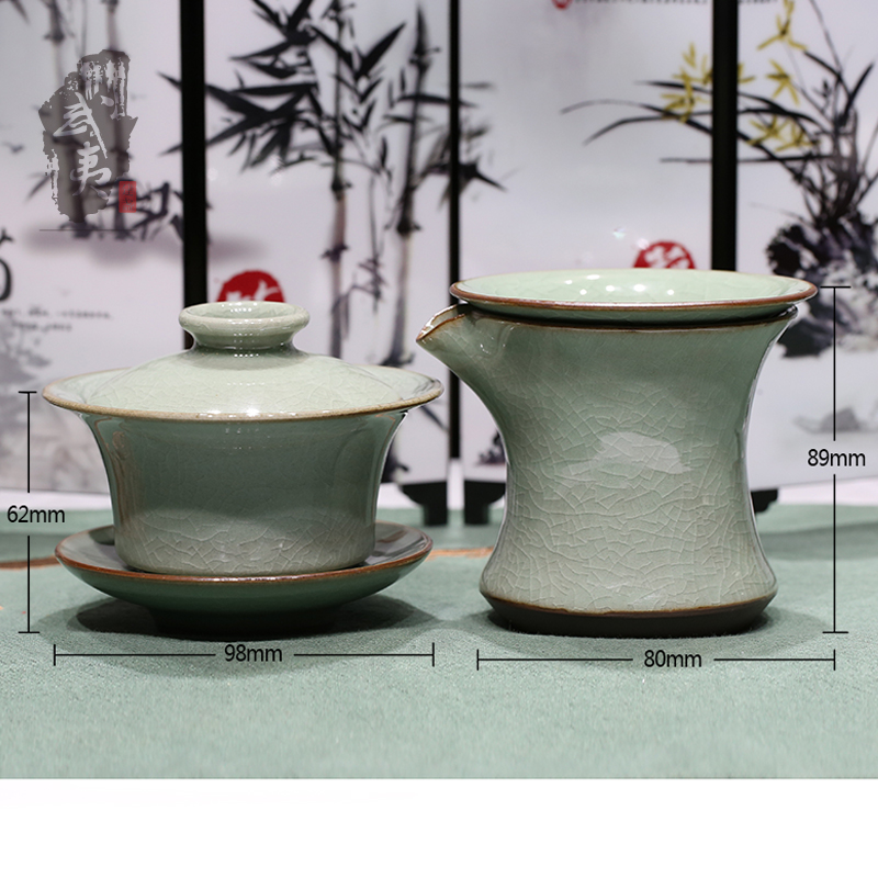 建盏大师危威，珠光青瓷套装