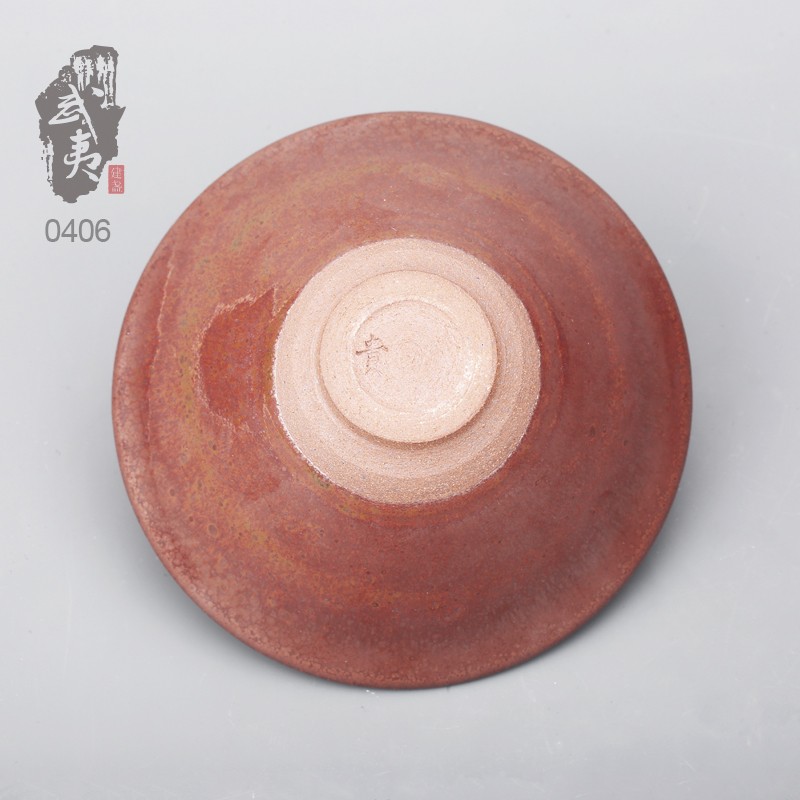 建盏大师李振贵，柿红盏