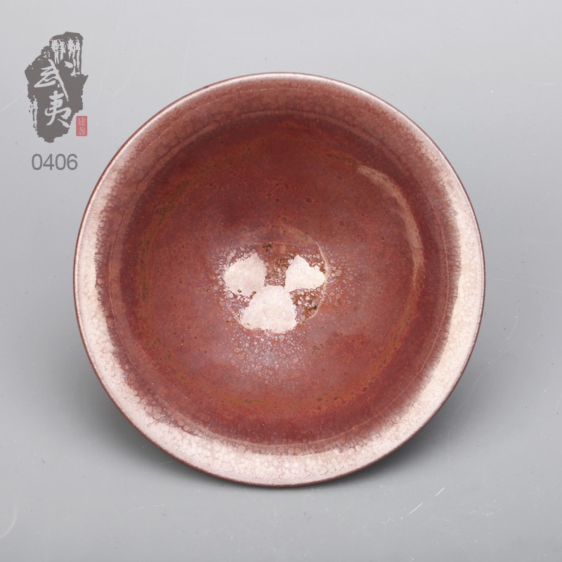 建盏大师李振贵，柿红盏