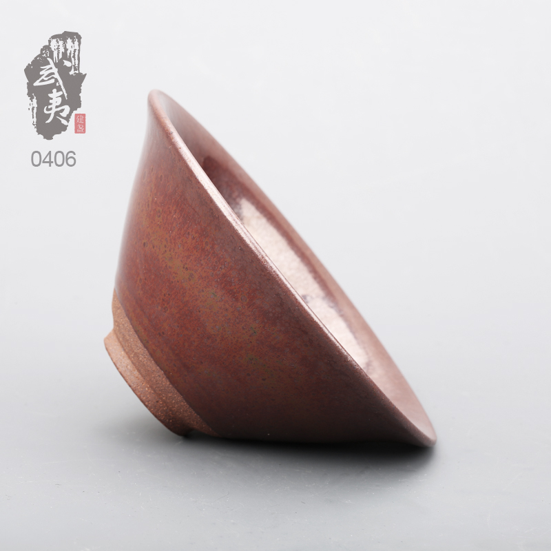 建盏大师李振贵，柿红盏