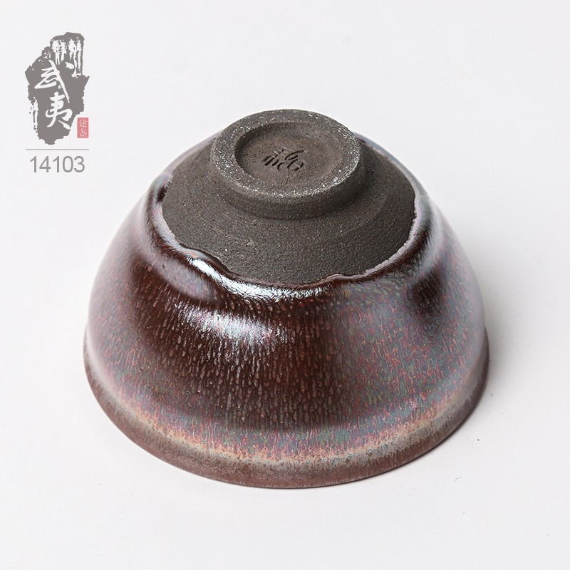 建盏大师叶礼旺，束口赤毫