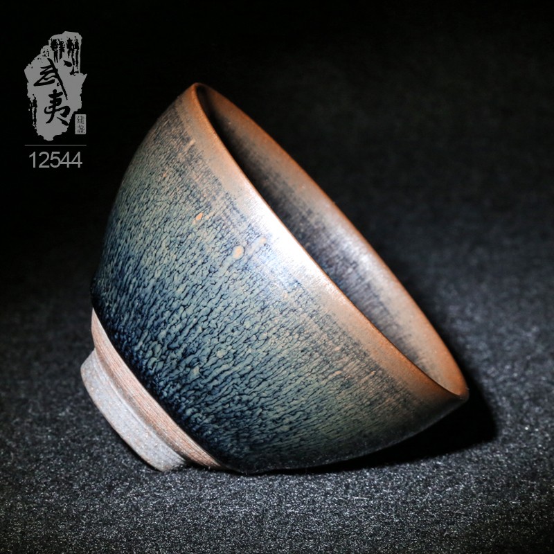 建盏大师吕竹兴，珍珠斑盏