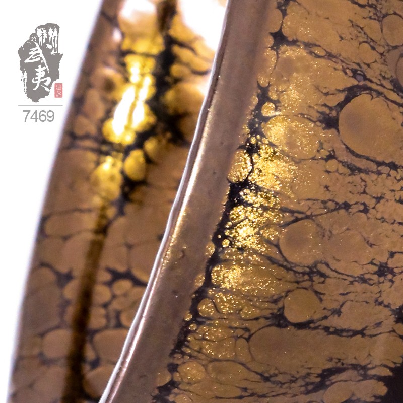 建盏大师黄美金，束口金油滴