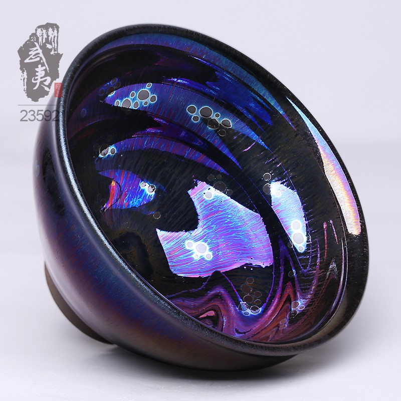 建盏大师范大飞,束口至尊曜变